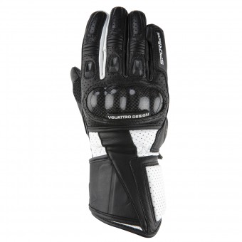 Guantes moto V'Quattro RL-17 Black White
