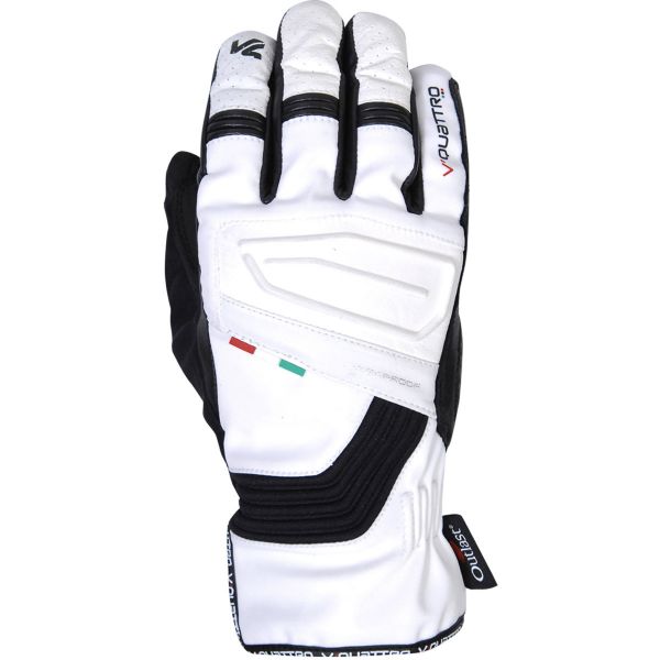 Guantes moto V'Quattro Rain WP Negro Blanco