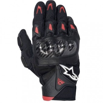 Guantes moto Alpinestars SMX-2 Air Carbon Negro Rojo