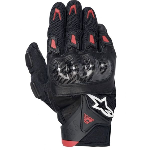 Guantes moto Alpinestars SMX-2 Air Carbon Negro Rojo