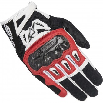 Guantes moto Alpinestars SMX-2 Air Carbon V2 Negro Rojo Guantes moto Alpinestars SMX-2 Air Carbon V2 Negro Rojo
