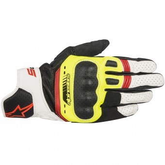 Guantes moto Alpinestars SP-5 Black Yellow Red Fluo