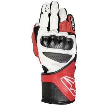 Guantes moto Alpinestars SP-8 Blanco Rojo Negro