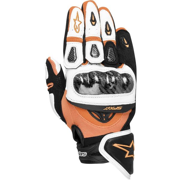 Guantes moto Alpinestars SP-X Blanco Naranja