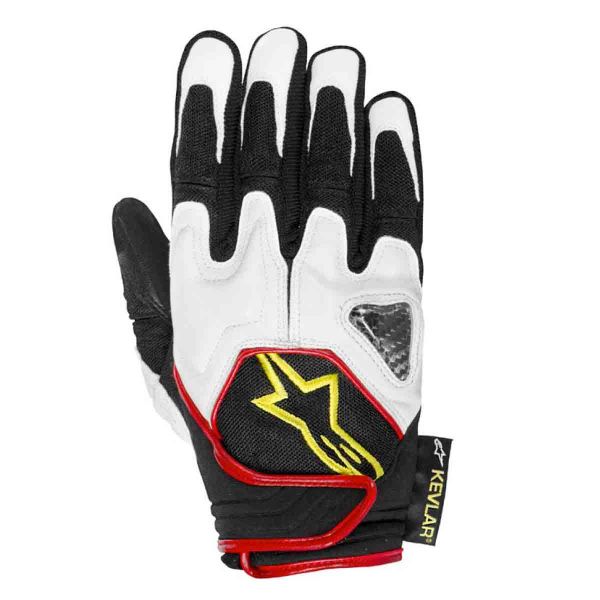 Guantes moto Alpinestars Scheme Negro Blanco Amarillo Fluo