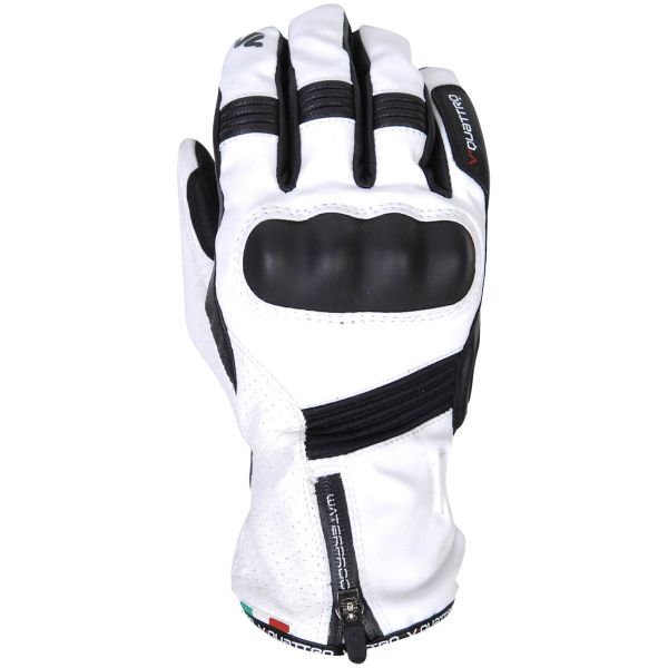 Guantes moto V'Quattro Storm WP Negro Blanco
