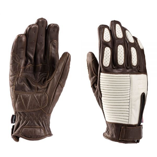 Guantes moto Blauer Banner Marr�n Blanco