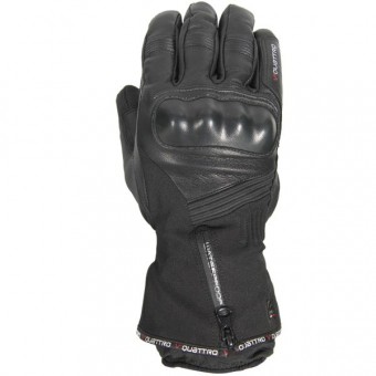 Guantes moto V'Quattro Cluster Negro