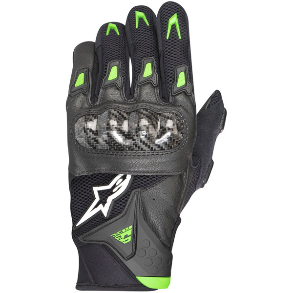 Guantes moto Alpinestars SMX-2 Air Carbon Negro Verde
