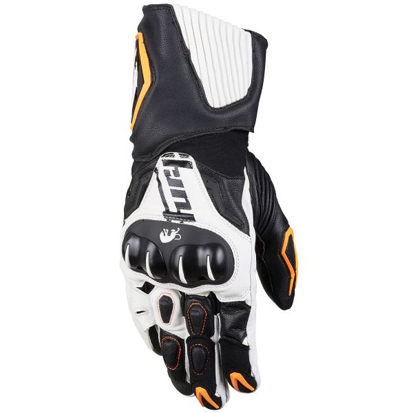 Guantes moto Furygan FIT-R Negro Blanco Naranja Fluo