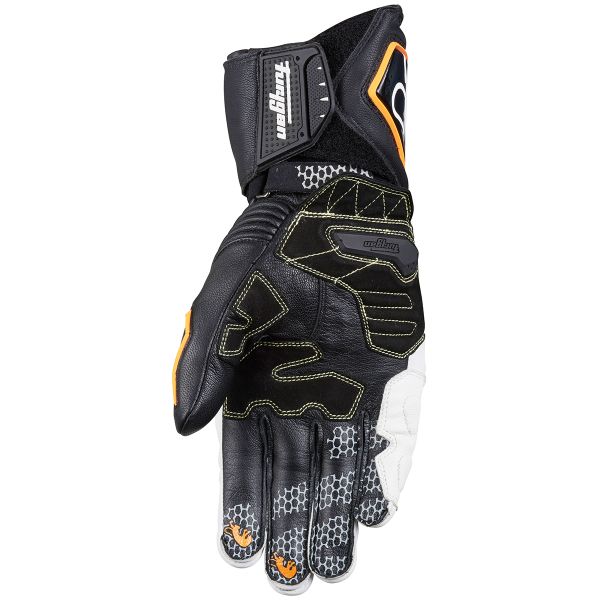 Furygan FIT-R Negro Blanco Naranja Fluo