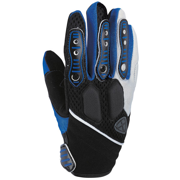 Guantes moto Ixon RS Bike Negro Blanco Azul