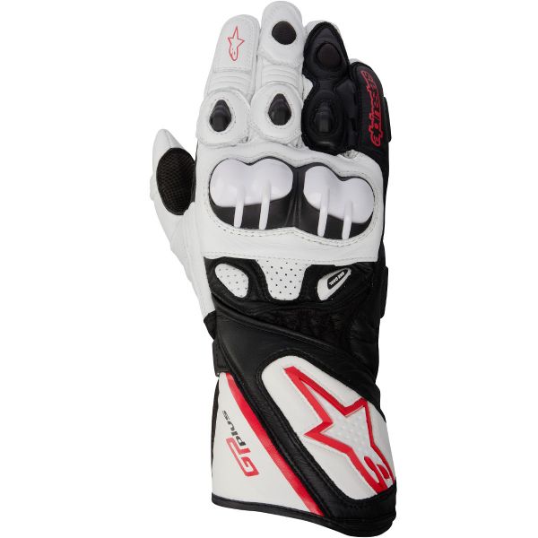Guantes moto Alpinestars GP Plus Blanco Negro Rojo