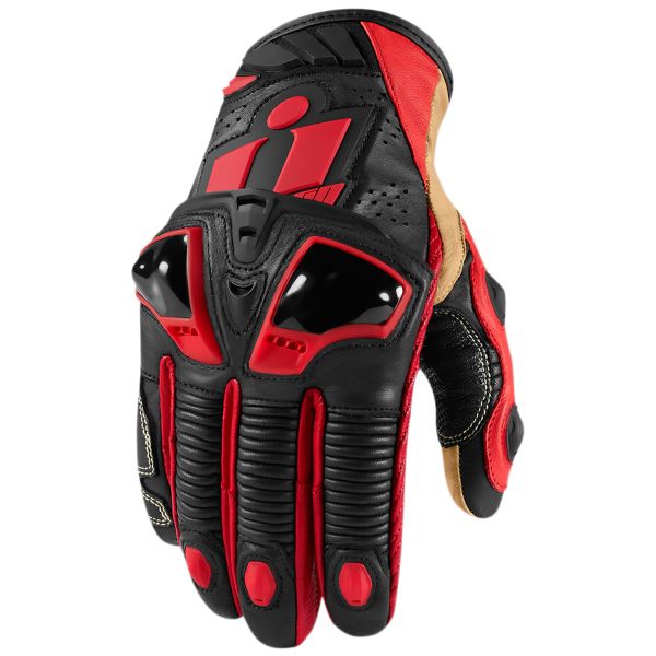 Guantes moto ICON Hypersport Pro Short Red