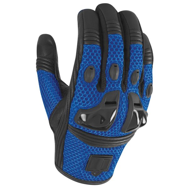 Guantes moto ICON Justice Mesh Blue