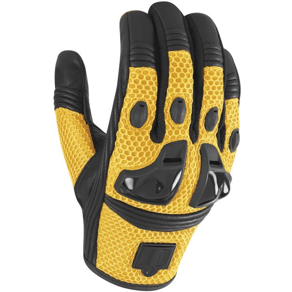 Guantes moto ICON Justice Mesh Yellow
