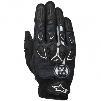 Guantes moto Alpinestars Masai Black White Cool Gray