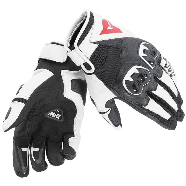 Guantes moto Dainese Mig C2 Black White Guantes moto Dainese Mig C2 Black White