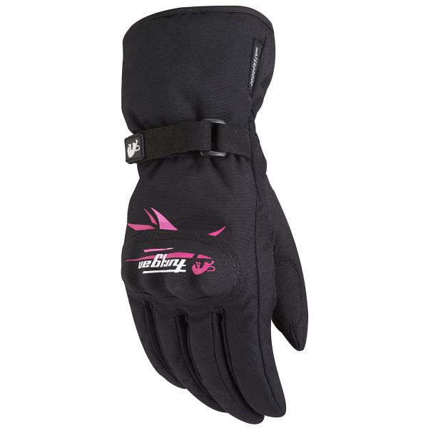 Guantes moto Furygan Origami Lady Negro Rosa