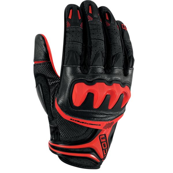 Guantes moto ICON Overlord Resistance Red
