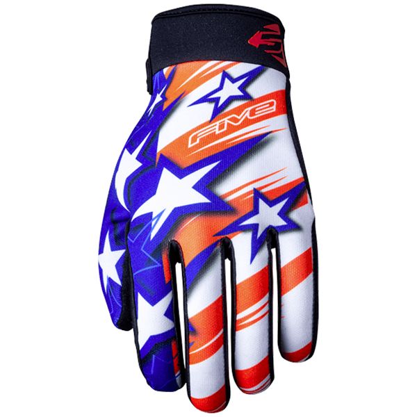 Guantes moto Five Planet Patriot Kid USA