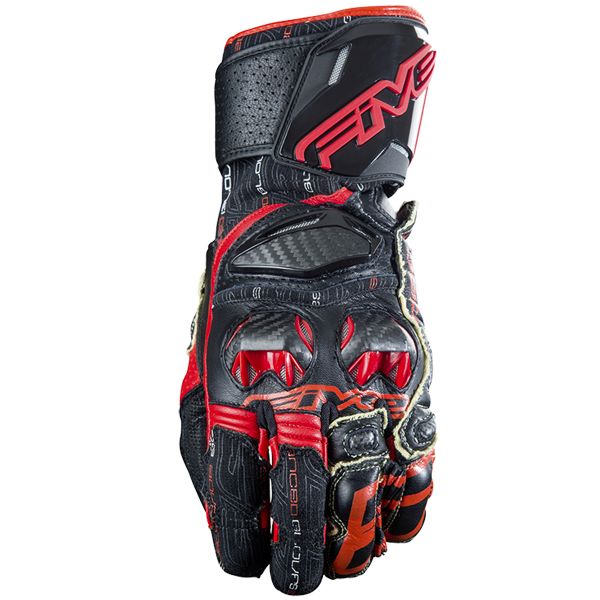 Guantes moto Five RFX Race Black Red