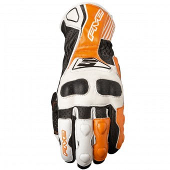 Guantes moto Five RFX4 Replica White Orange