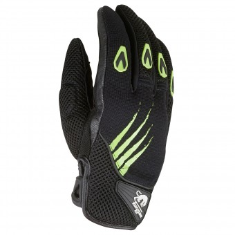 Guantes moto Furygan Rocket Negro Verde Fluo