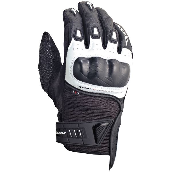 Guantes moto Ixon RS Burn HP Negro Blanco