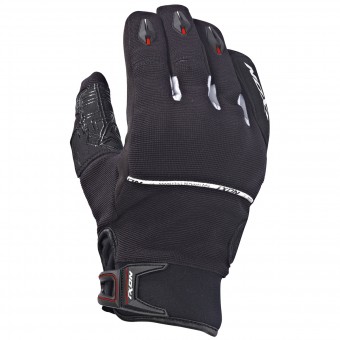Guantes moto Ixon Rs Dry Hp Negro Blanco Rojo