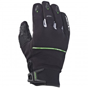 Guantes moto Ixon Rs Dry Hp Negro Blanco Verde