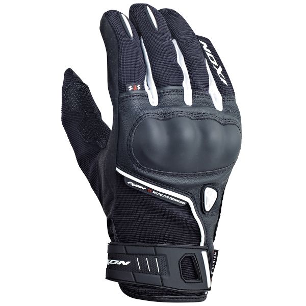 Guantes moto Ixon RS Grip HP Negro Blanco