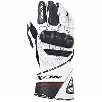 Guantes moto Ixon Rs Rallye Hp Blanco Rojo Negro