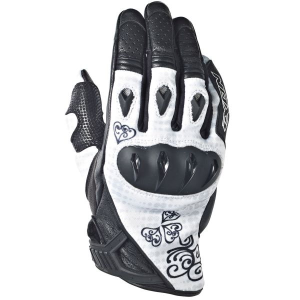Guantes moto Ixon RS Tatoo VX HP Blanco Negro