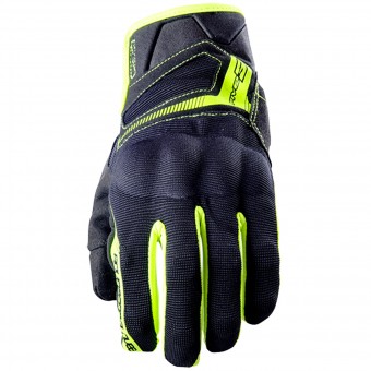 Guantes moto Five RS3 Black Yellow Fluo