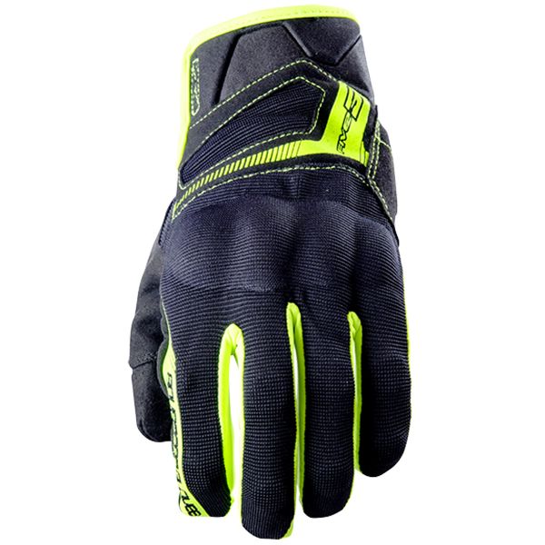 Guantes moto Five RS3 Black Yellow Fluo