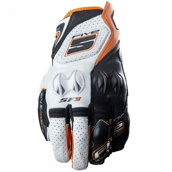 Guantes moto Five SF1 White Orange