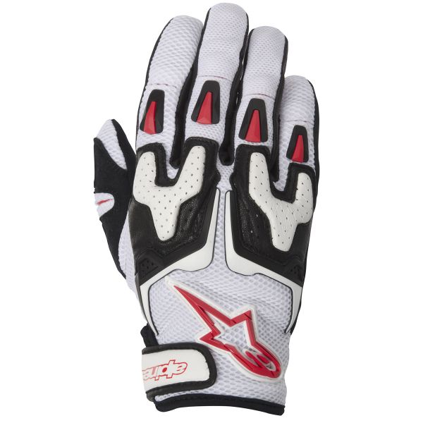 Guantes moto Alpinestars SMX-3 Air Blanco Negro Rojo