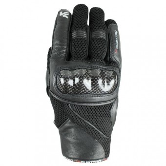 Guantes moto V'Quattro Spider Evo Negro Negro carbón