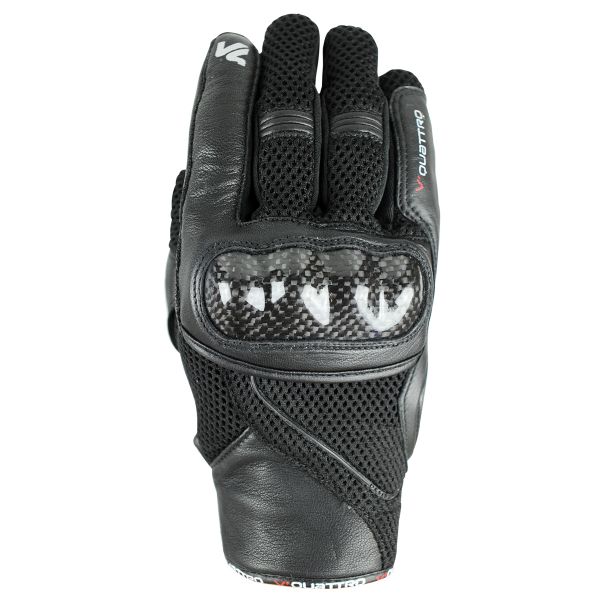 Guantes moto V'Quattro Spider Evo Negro Negro carb�n