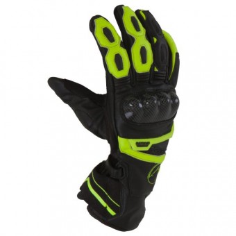 Guantes moto Bering Spitfire Negro Amarillo Fluo