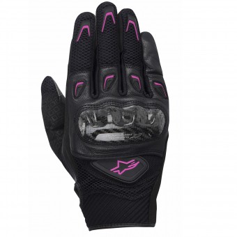 Guantes moto Alpinestars Stella SMX-2 Air Carbon Negro Fushia