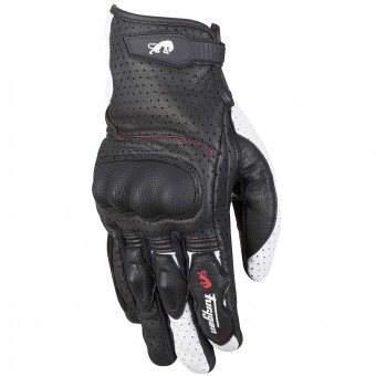 Guantes moto Furygan TD21 Negro Blanco Rojo