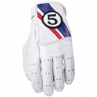 Guantes moto Five Texas White Blue