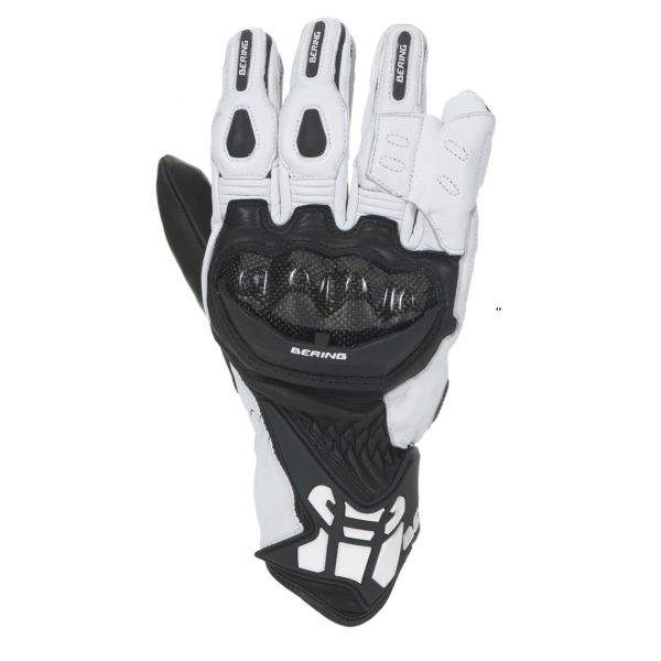 Guantes moto Bering Zaius Negro Blanco