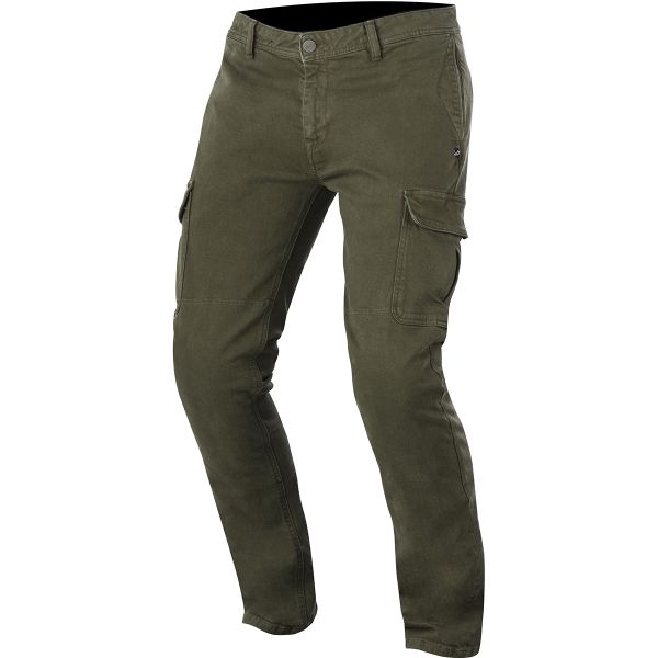 Pantalones moto Alpinestars Deep South Denim Cargo Military Green