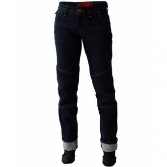 Pantalones moto Esquad Telma Raw Blue