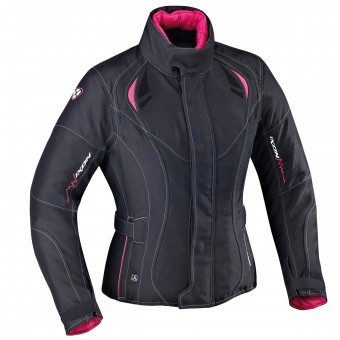 Chaquetas moto Ixon Alhena HP Black Fuchsia
