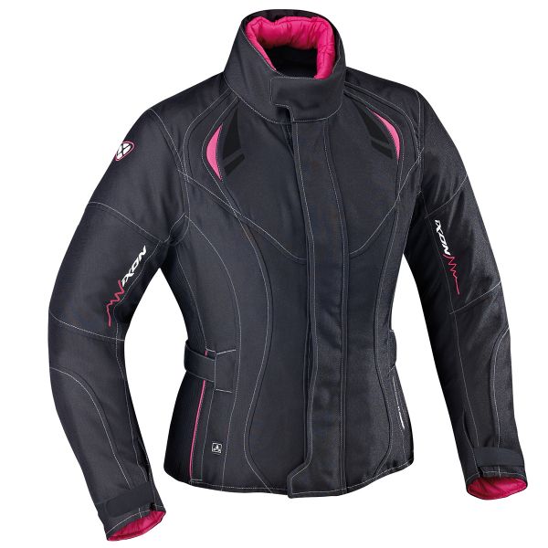 Chaquetas moto Ixon Alhena HP Black Fuchsia