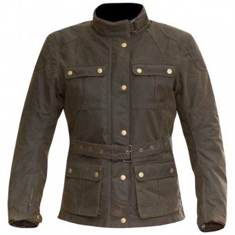 Chaquetas moto Merlin Ashley Wax Lady Olive